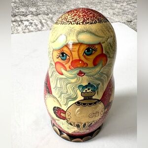 Russian Doll Christmas Matroshka Home Decor One piece hand painted